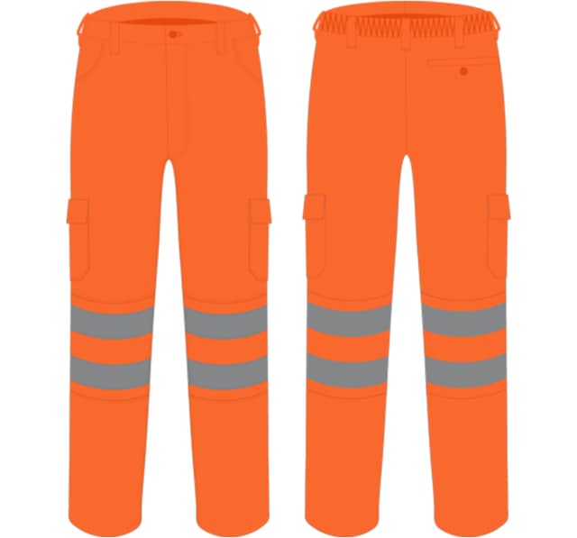 Hi Vis Oorange Cargo Trouser - HVCT-235-Orange