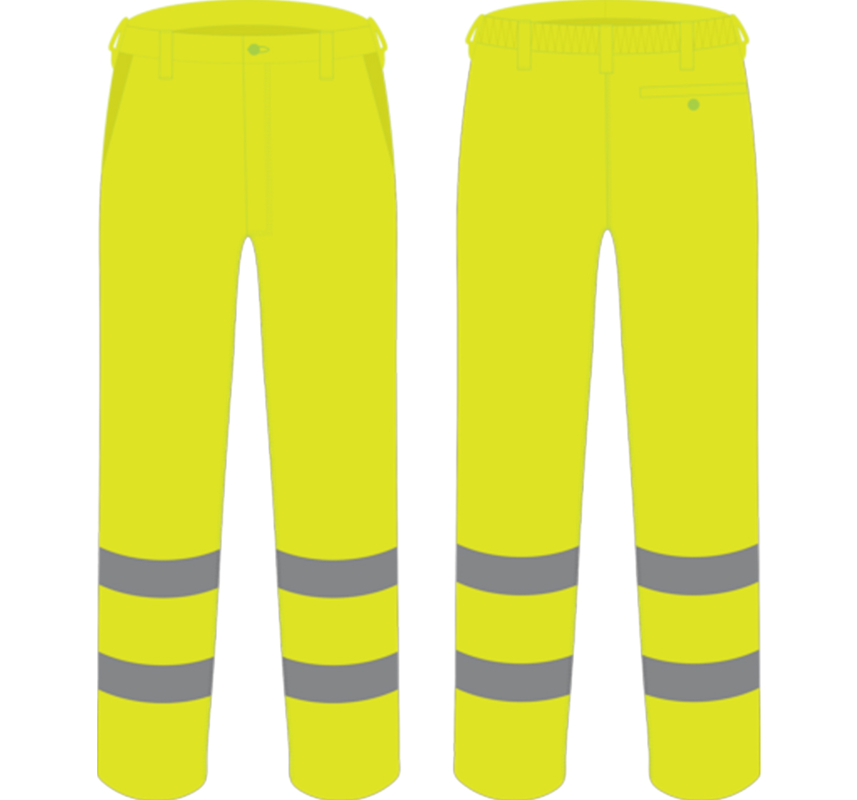 Hi Vis Yellow Trouser - HVT-235-Yellow